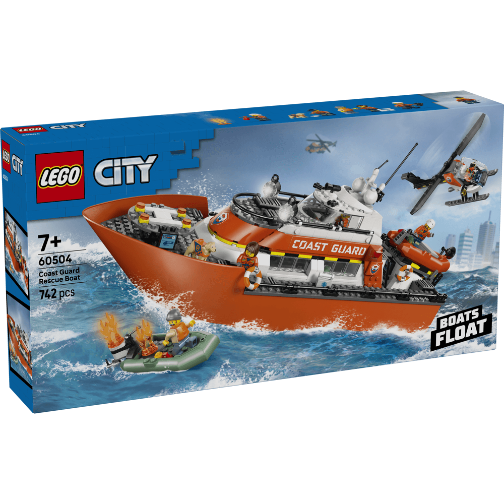 Lego City Coast Guard Rescue Boat and Helicopter Set